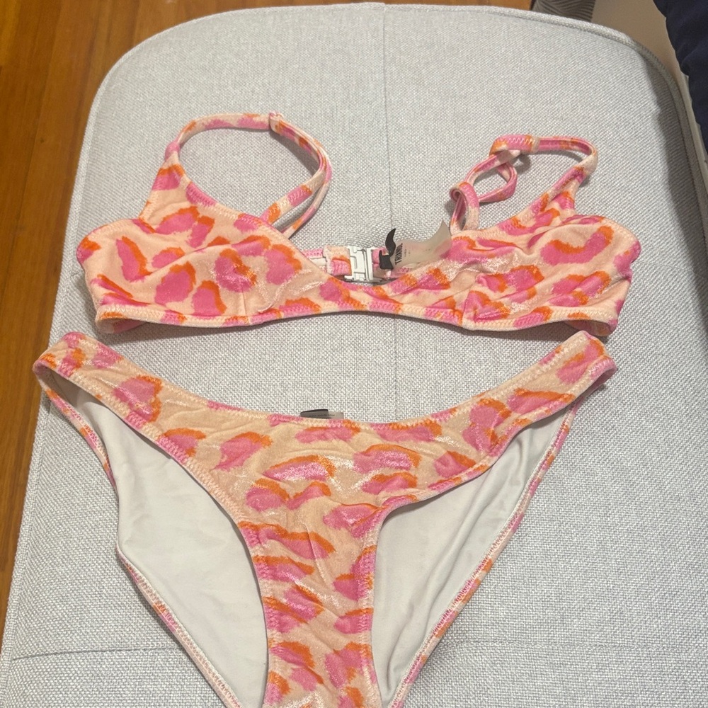 Triangl Swimwear Pink and Orange Bikini